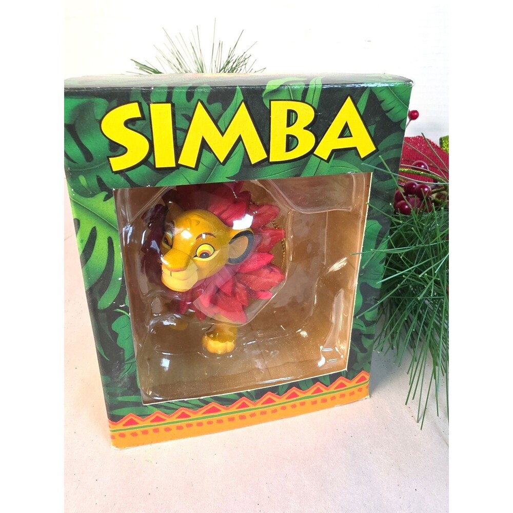 NOS Vintage Disney Lion king Simba Christmas Ornament 1995 1st Issue W Box